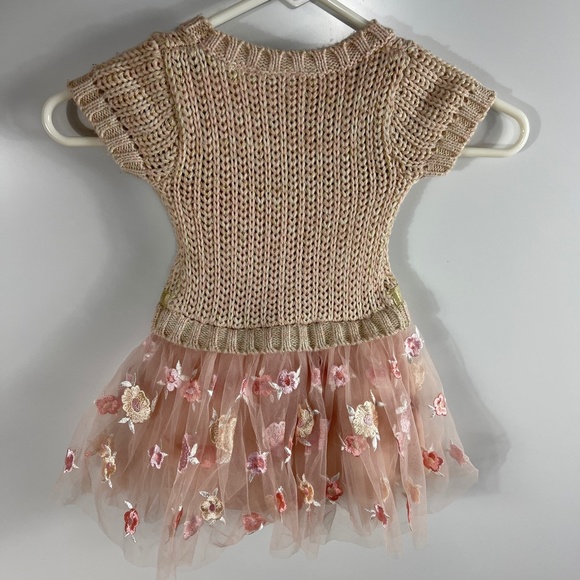 Blueberi Knit and Embroidered Tulle‎ Dress 2T - Picture 4 of 6